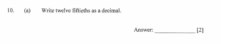 Question 10(a) - Dulwich College - 11 Plus Exam Maths Specimen Paper C - 2026