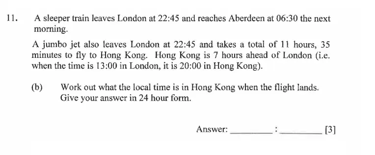 Question 11(b) - Dulwich College - 11 Plus Exam Maths Specimen Paper C - 2026