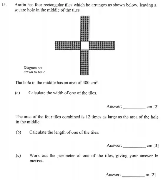 Question 15(a,b,c) - Dulwich College 11 Plus Maths Specimen Paper – c - 2024