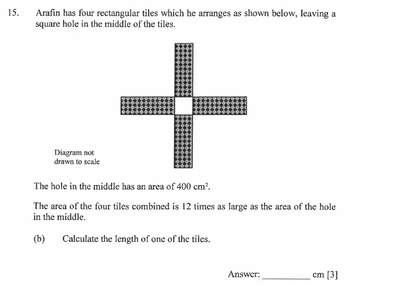 Question 15(b) - Dulwich College - 11 Plus Exam Maths Specimen Paper C - 2026
