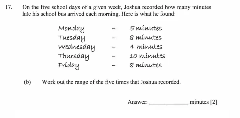 Question 17(b) - Dulwich College - 11 Plus Exam Maths Specimen Paper C - 2026