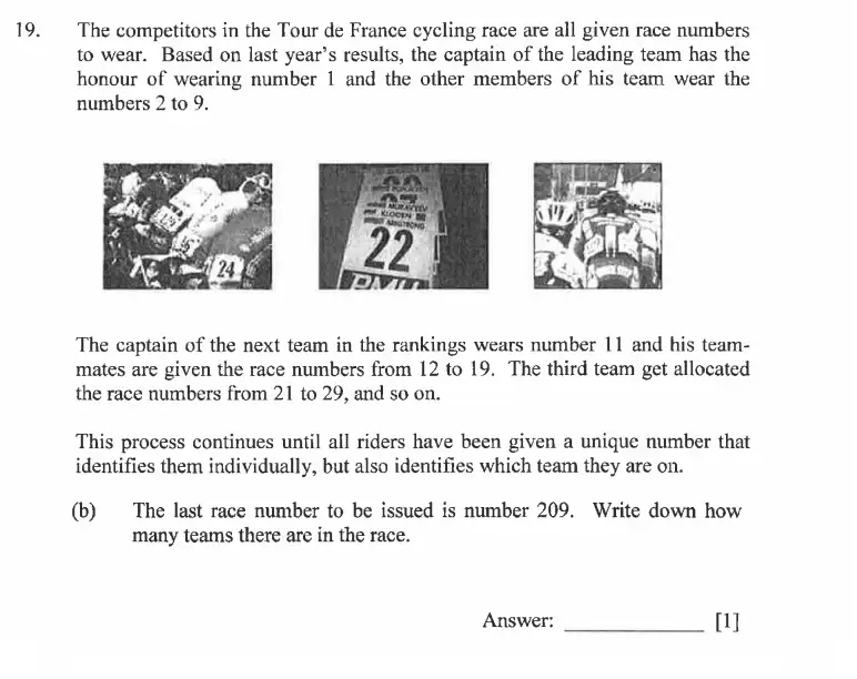 Question 19(b) - Dulwich College - 11 Plus Exam Maths Specimen Paper C - 2026