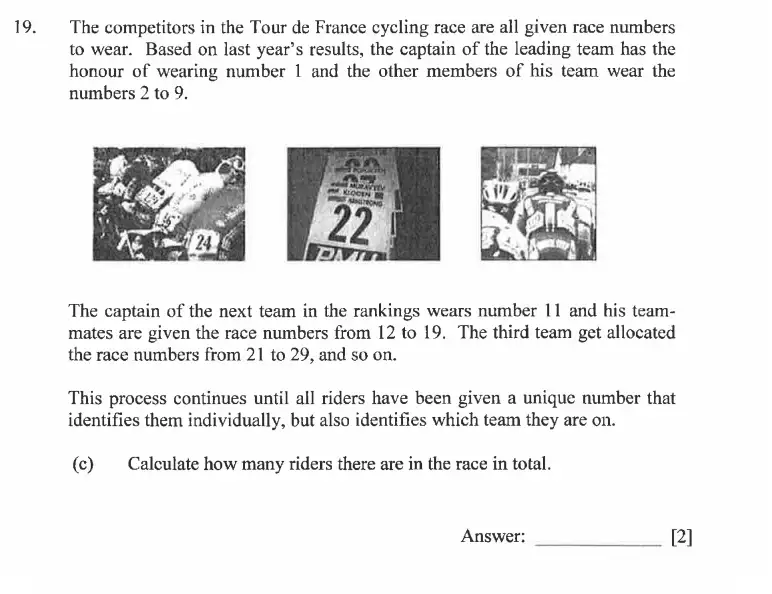 Question 19(c) - Dulwich College - 11 Plus Exam Maths Specimen Paper C - 2026