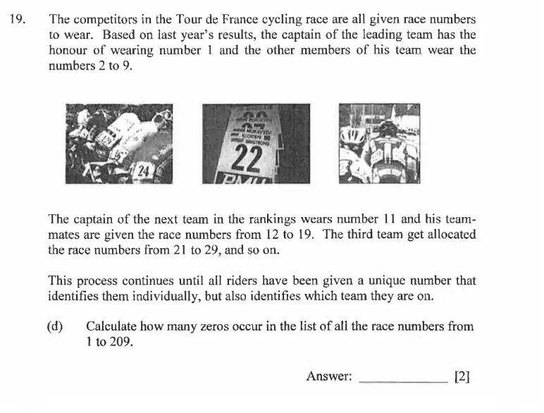 Question 19(d) - Dulwich College - 11 Plus Exam Maths Specimen Paper C - 2026