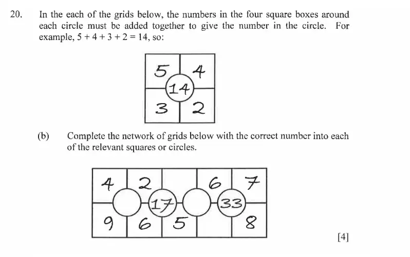 Question 20(b) - Dulwich College - 11 Plus Exam Maths Specimen Paper C - 2026