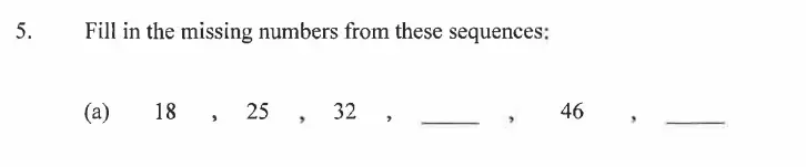 Question 5(a) - Dulwich College - 11 Plus Exam Maths Specimen Paper C - 2026