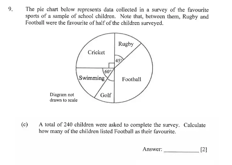 Question 9(c) - Dulwich College - 11 Plus Exam Maths Specimen Paper C - 2026