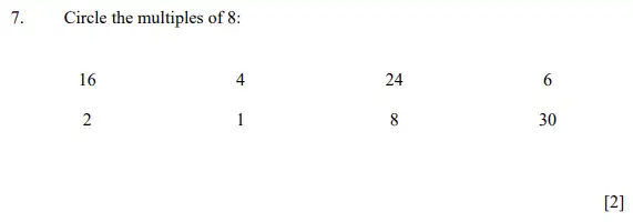 Question 7 - Dulwich College 11 Plus Maths Specimen Paper – d - 2024