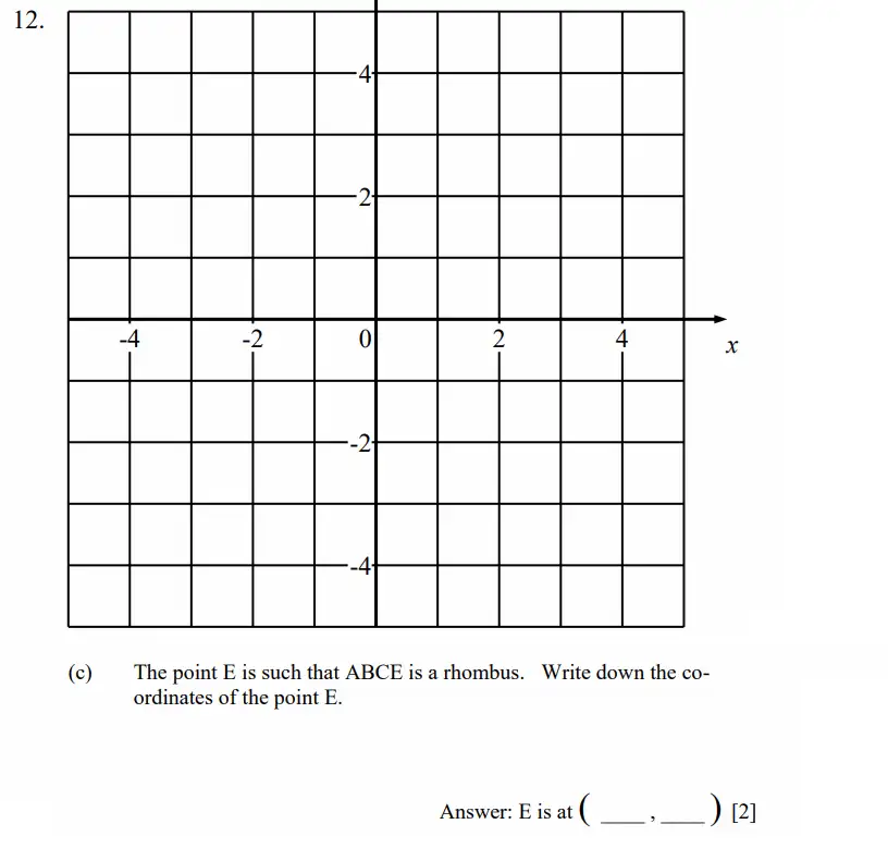 Question 12(c) - Dulwich College - 11 Plus Maths Specimen Paper D - 2026