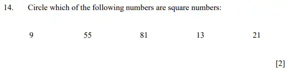 Question 14 - Dulwich College 11 Plus Maths Specimen Paper – d - 2024