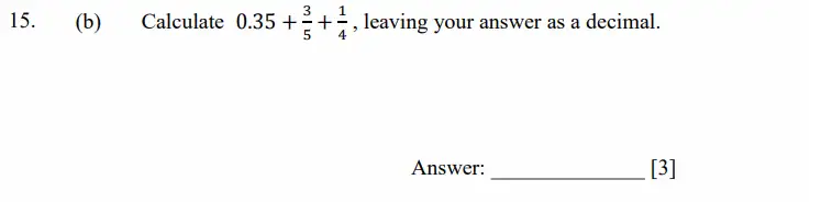 Question 15(b) - Dulwich College - 11 Plus Maths Specimen Paper D - 2026