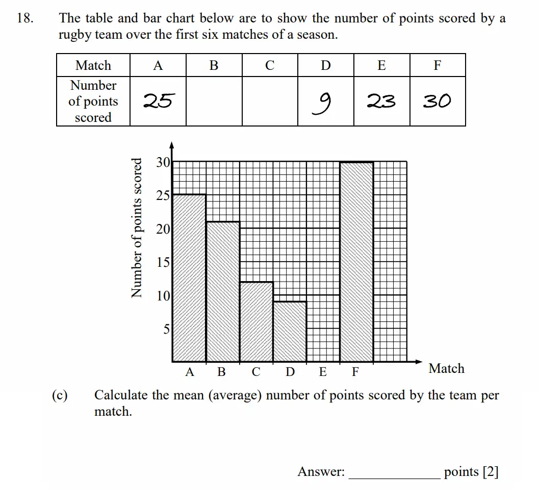 Question 18(c) - Dulwich College - 11 Plus Maths Specimen Paper D - 2026