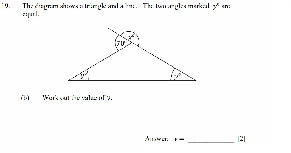 Question 19(b) - Dulwich College - 11 Plus Maths Specimen Paper D - 2026