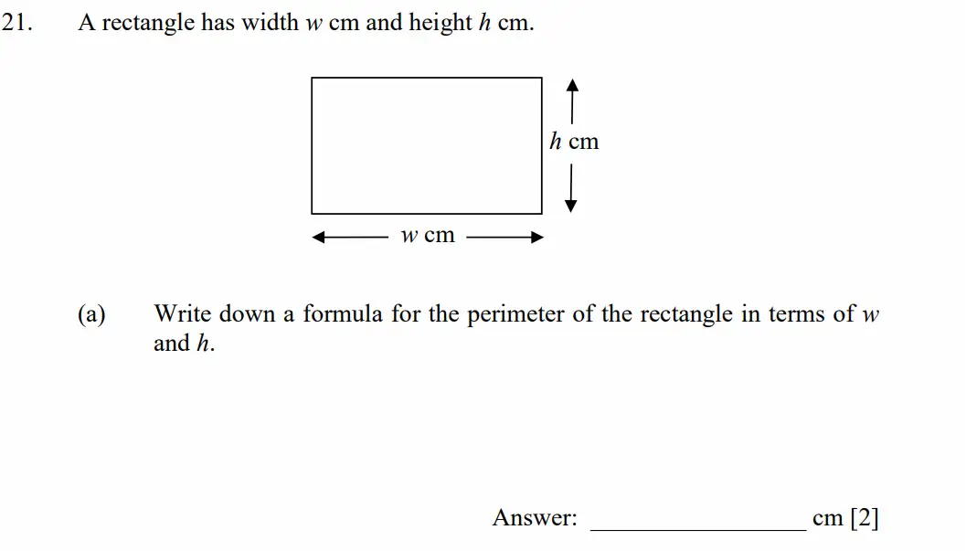 Question 21(a) - Dulwich College - 11 Plus Maths Specimen Paper D - 2026