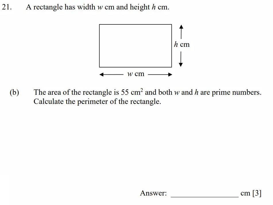 Question 21(b) - Dulwich College - 11 Plus Maths Specimen Paper D - 2026