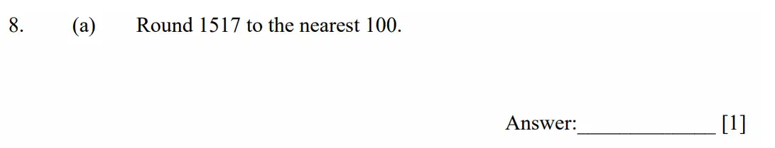 Question 8(a) - Dulwich College - 11 Plus Maths Specimen Paper D - 2026