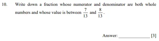 Question 10 - Dulwich College 11 Plus Maths Specimen Paper E
