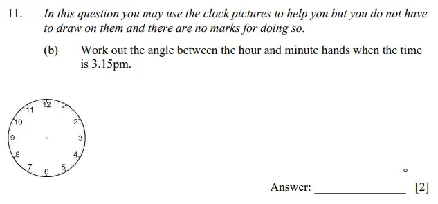 Question 11(b) - Dulwich College 11 Plus Maths Specimen Paper E
