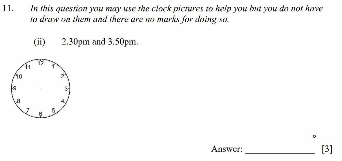 Question 11(a.ii) - Dulwich College - 11 Plus Maths Specimen Paper E - 2026