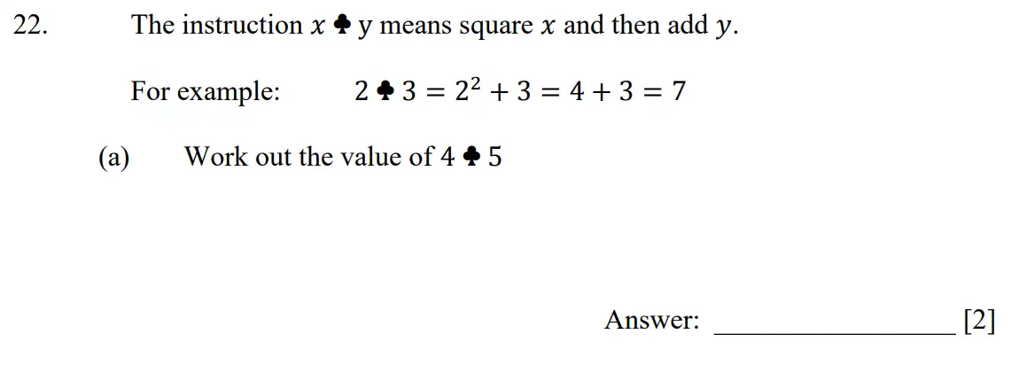 Question 22(a) - Dulwich College - 11 Plus Maths Specimen Paper E - 2026