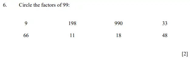 Question 6 - Dulwich College 11 Plus Maths Specimen Paper F