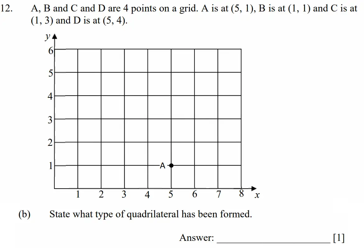 Question 12(b) - Dulwich College - Eleven Plus Maths Specimen Paper F - 2026
