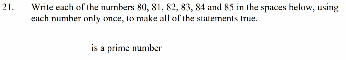 Question 21(b) - Dulwich College - Eleven Plus Maths Specimen Paper F - 2026