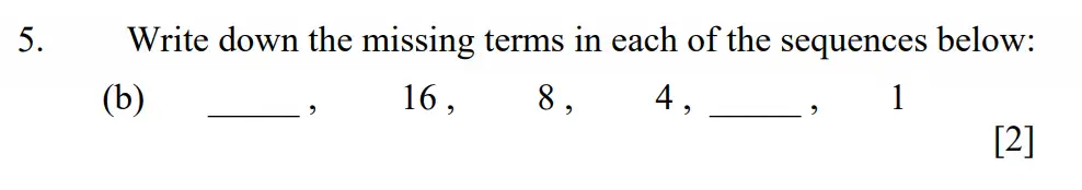 Question 5(b) - Dulwich College - Eleven Plus Maths Specimen Paper F - 2026