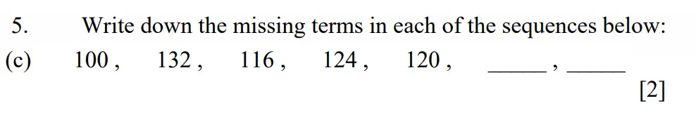 Question 5(c) - Dulwich College - Eleven Plus Maths Specimen Paper F - 2026