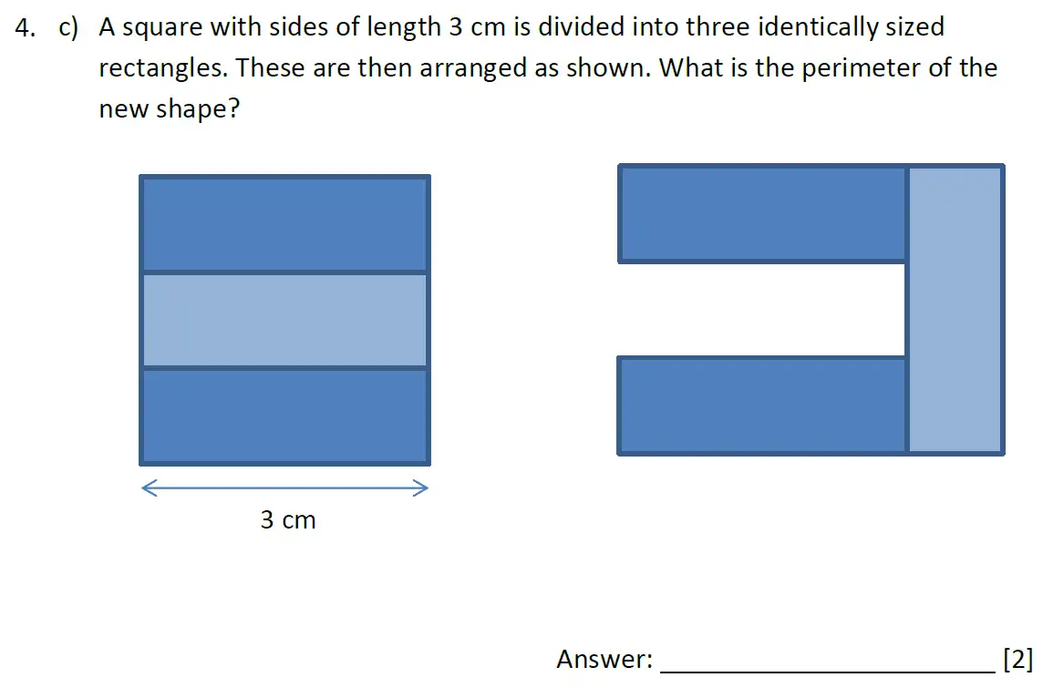 Question 4(c) - Dulwich College 11 Plus Maths Specimen Paper – g - 2024
