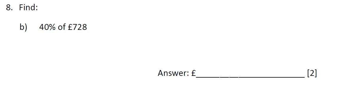 Question 8(b) - Dulwich College 11 Plus Maths Specimen Paper – g - 2024