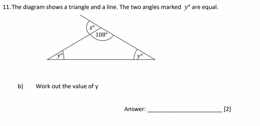 Question 11(b) - Dulwich College - 11 Plus Maths Specimen Paper G - 2026