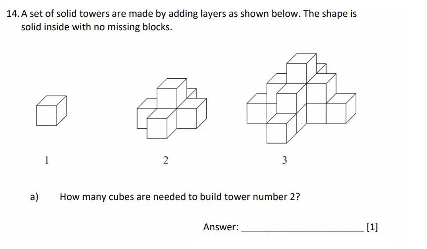 Question 14(a) - Dulwich College - 11 Plus Maths Specimen Paper G - 2026