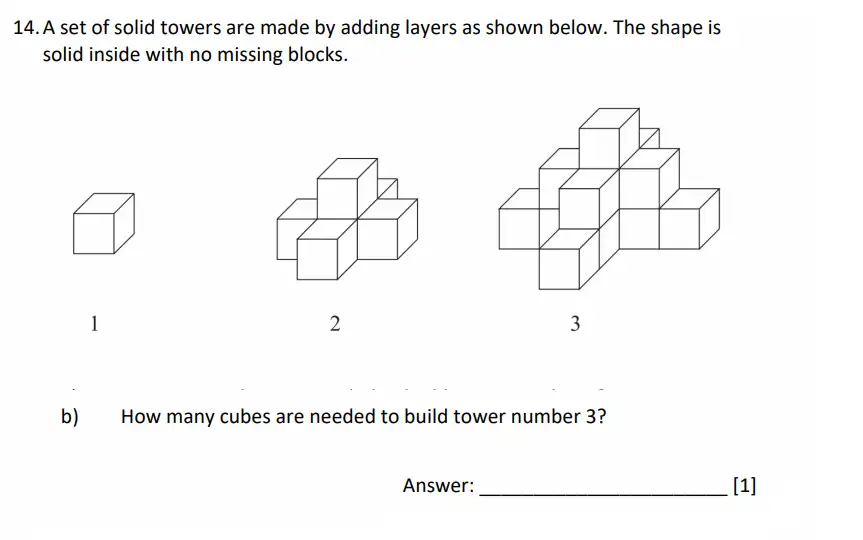Question 14(b) - Dulwich College - 11 Plus Maths Specimen Paper G - 2026