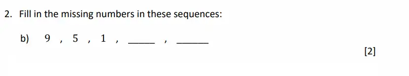 Question 2(b) - Dulwich College - 11 Plus Maths Specimen Paper G - 2026