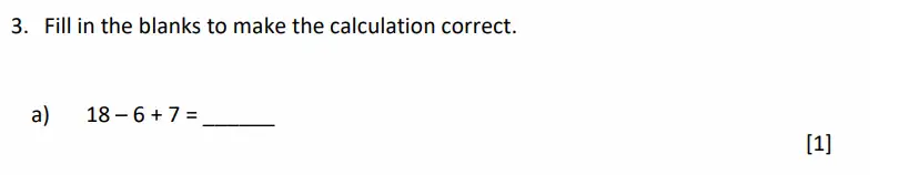 Question 3(a) - Dulwich College - 11 Plus Maths Specimen Paper G - 2026