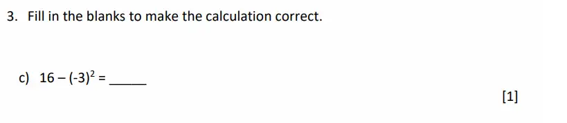 Question 3(c) - Dulwich College - 11 Plus Maths Specimen Paper G - 2026