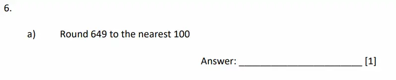 Question 6(a) - Dulwich College - 11 Plus Maths Specimen Paper G - 2026