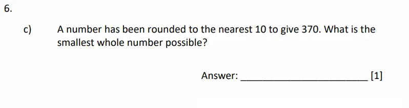 Question 6(c) - Dulwich College - 11 Plus Maths Specimen Paper G - 2026