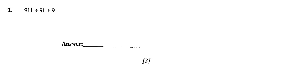 Question 1 - Dulwich College 11 Plus Maths Specimen Paper – h - 2024