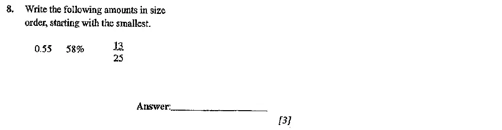 Question 8 - Dulwich College 11 Plus Maths Specimen Paper – h - 2024