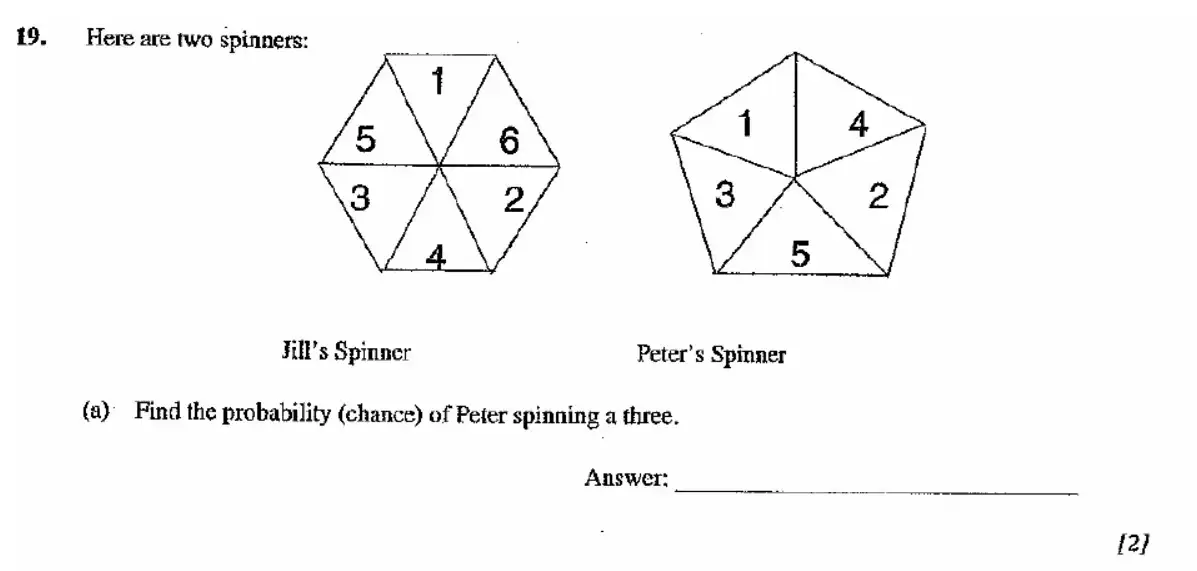 Question 19(a) - Dulwich College - 11 Plus Maths Specimen Paper H - 2026