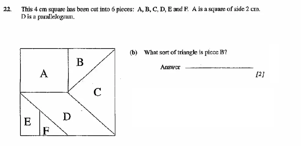 Question 22(b) - Dulwich College - 11 Plus Maths Specimen Paper H - 2026
