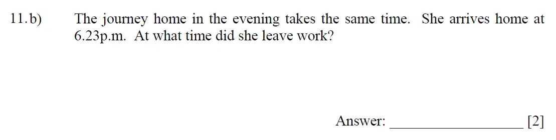 Question 11(b) - Dulwich College 11 Plus Maths Specimen Paper – i - 2024