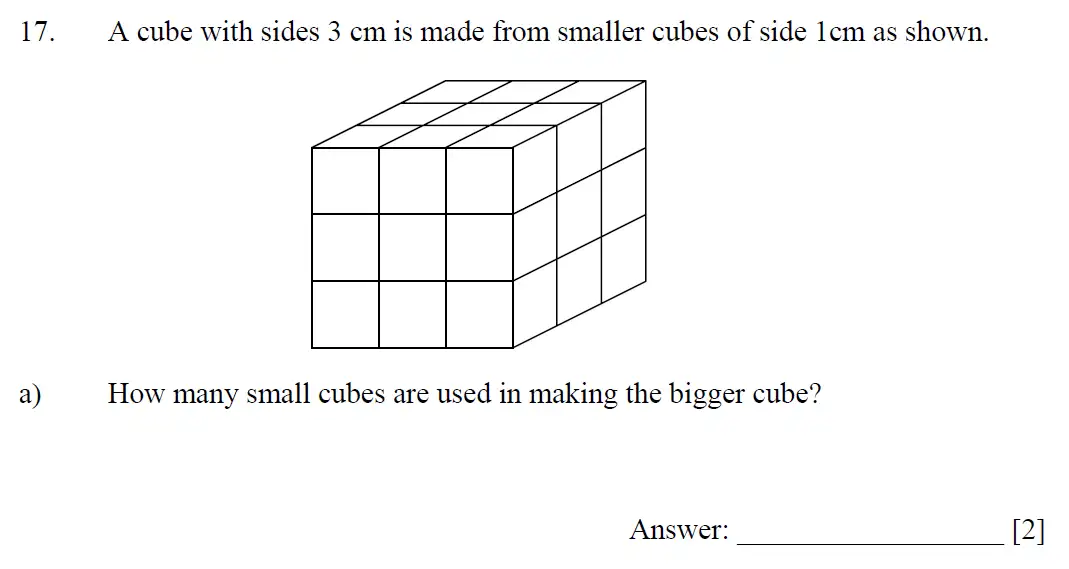 Question 17(a) - Dulwich College - 11 Plus Maths Specimen Paper I - 2025