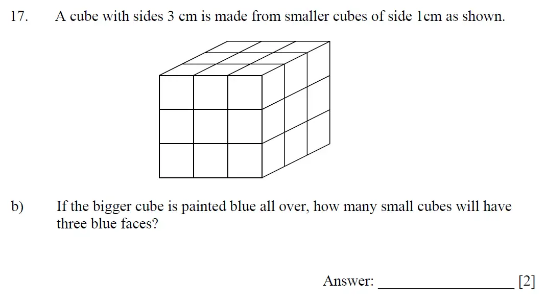 Question 17(b) - Dulwich College - 11 Plus Maths Specimen Paper I - 2025
