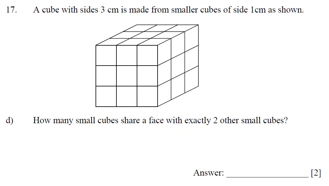 Question 17(d) - Dulwich College - 11 Plus Maths Specimen Paper I - 2025