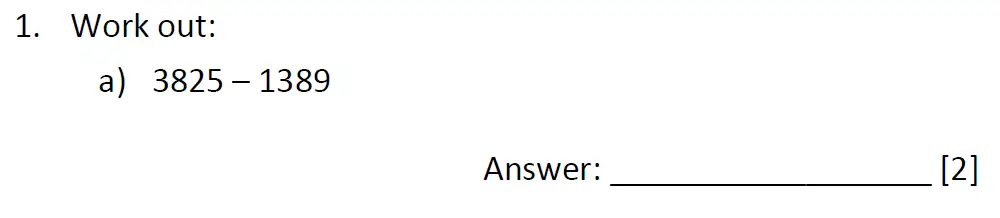 Question 1(a) - Dulwich College 11 Plus Maths Specimen Paper – j - 2024