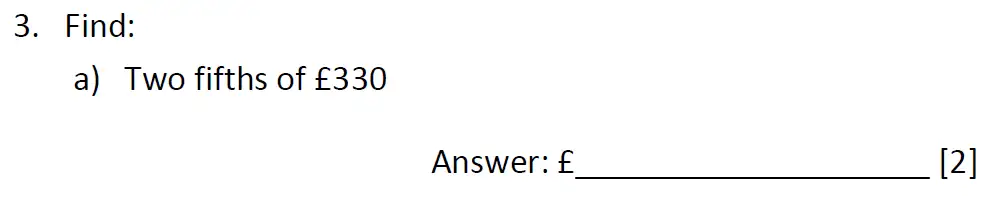 Question 3(a) - Dulwich College 11 Plus Maths Specimen Paper – j - 2024