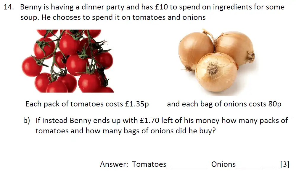 Question 14(b) - Dulwich College - 11 Plus Maths Specimen Paper J - 2025